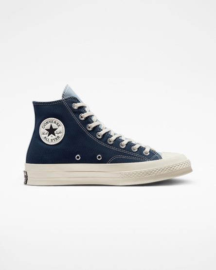 Men's Converse Chuck 70 Tri-Panel High Top Shoes Navy | AU 4105CB